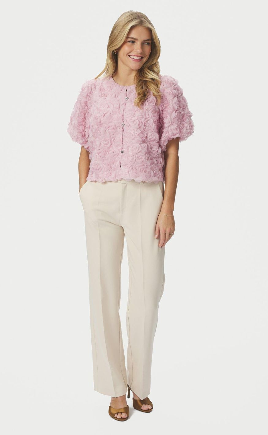 Neo Noir Bluse - Aisa Flower - Rose