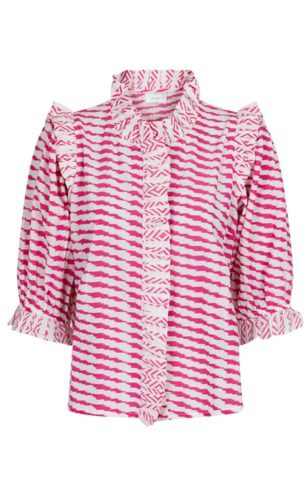 Neo Noir Bluse  - Chacha Graphic - Pink