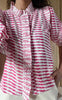 Neo Noir Bluse  - Chacha Graphic - Pink