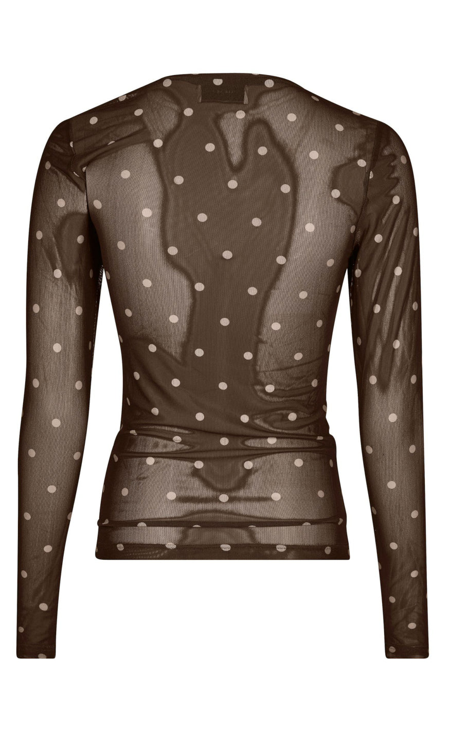 Neo Noir Bluse - Ella Dot - Brown
