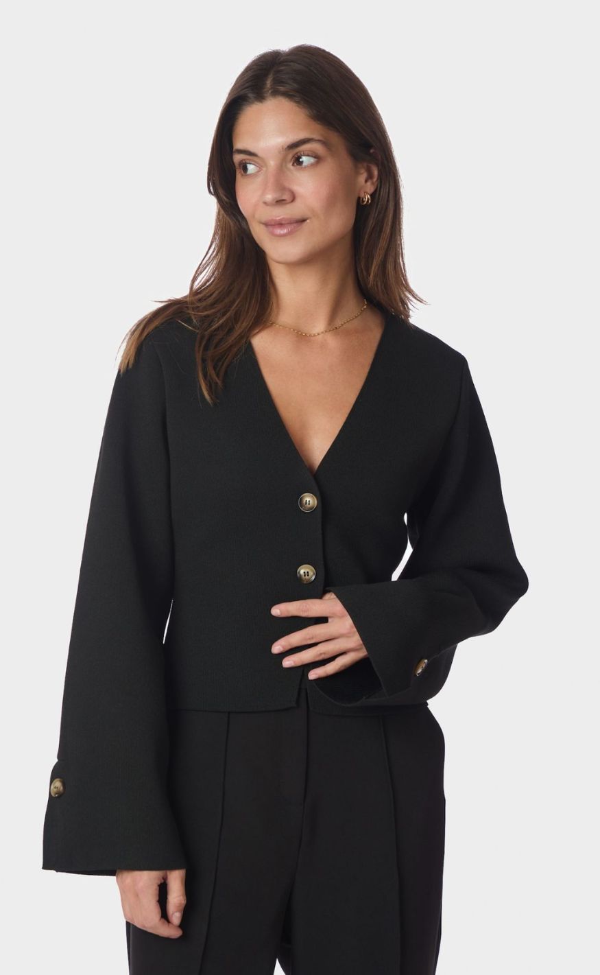 Neo Noir Bluse - Fulvia Knit - Black