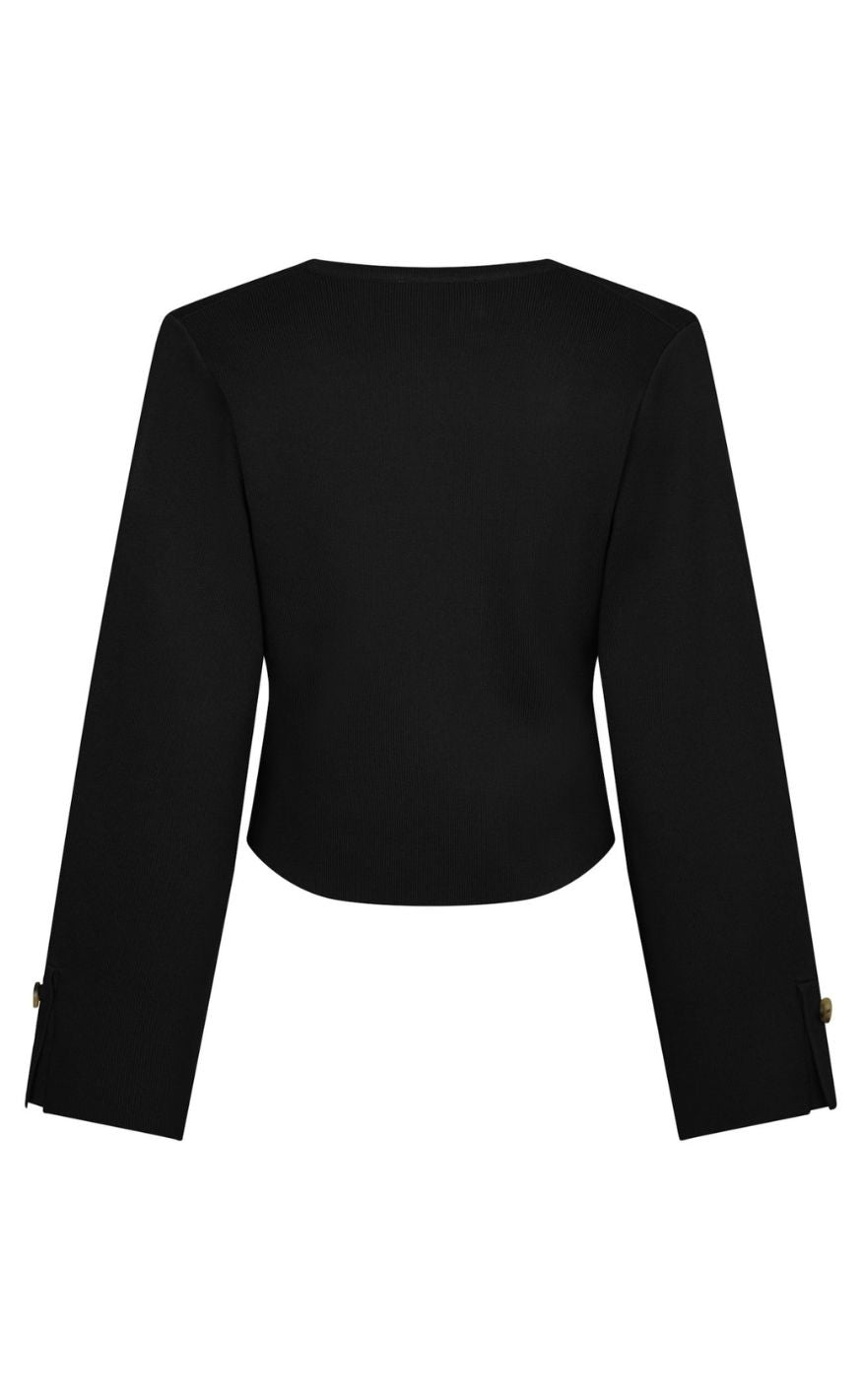 Neo Noir Bluse - Fulvia Knit - Black