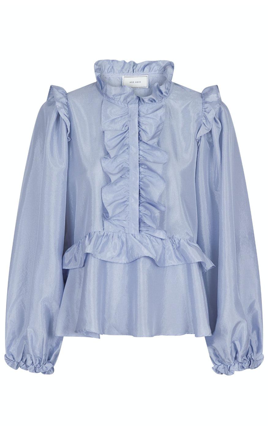 Neo Noir Bluse - Hawaii - Light Blue