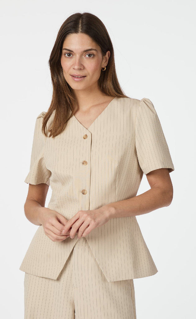 Neo Noir Bluse - Jules - Sand