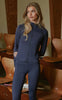 Neo Noir Bluse - Nolana Zip - Navy