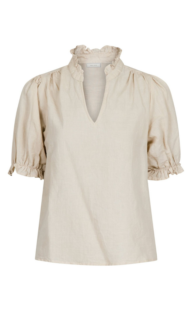 Neo Noir Bluse - Odesa Linen - Sand