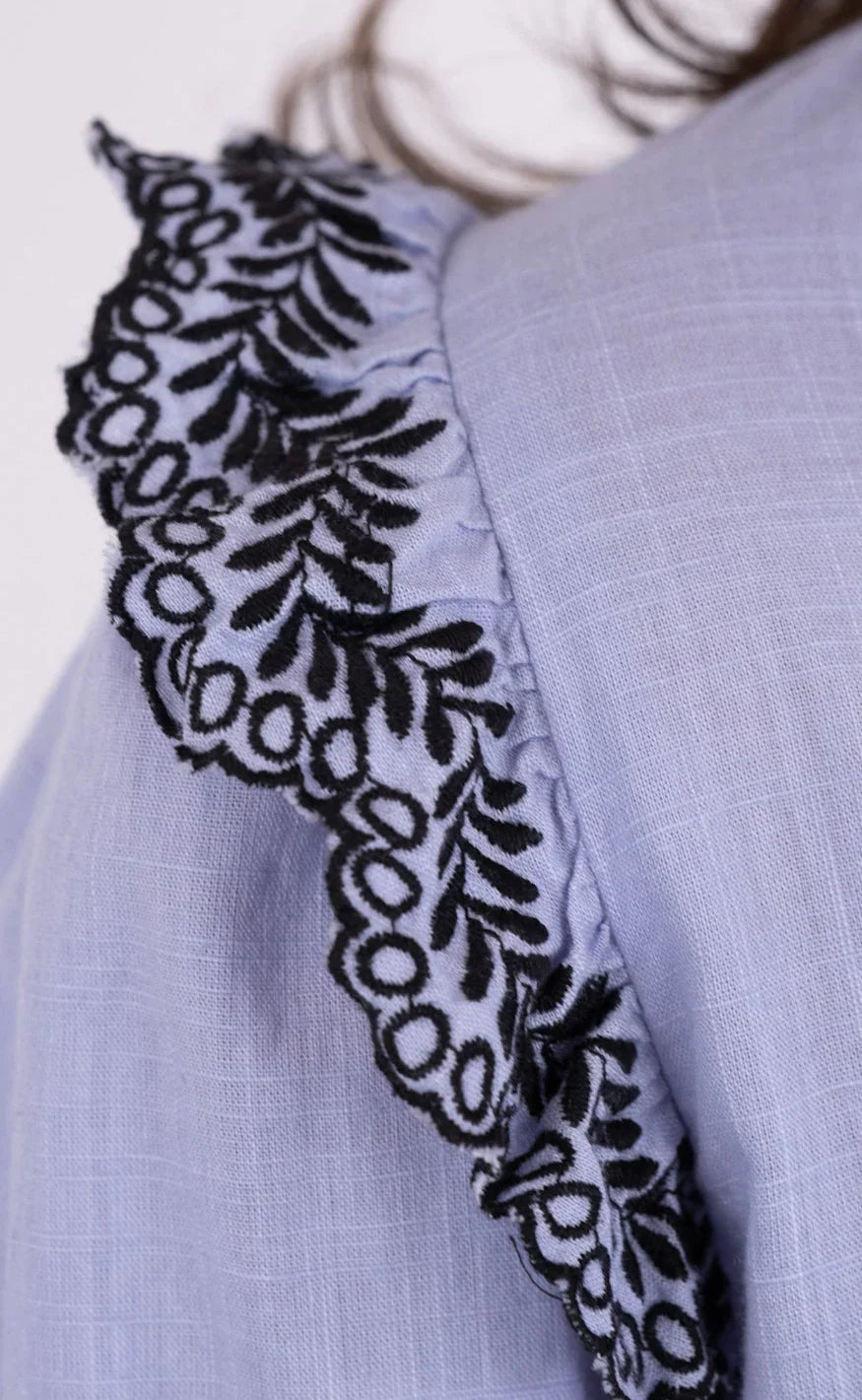Neo Noir Bluse  - Panama - Light Blue