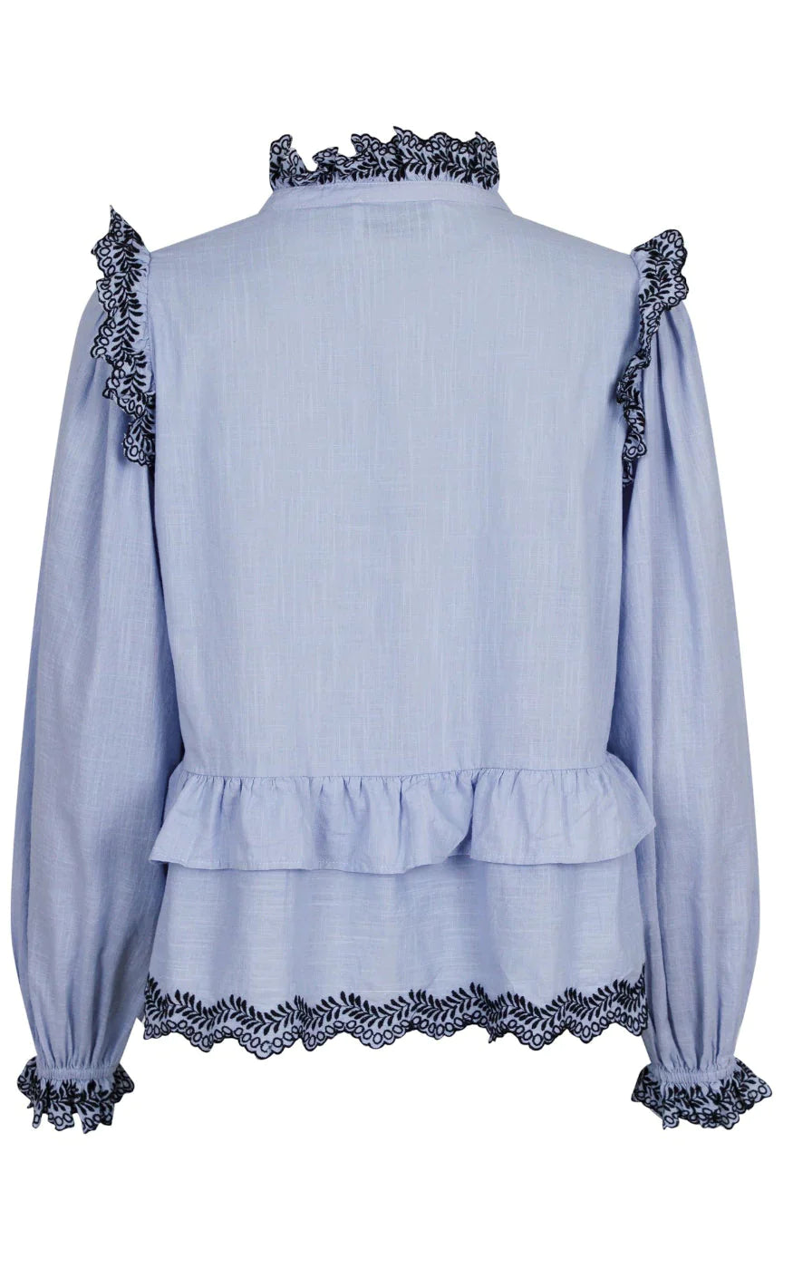 Neo Noir Bluse  - Panama - Light Blue