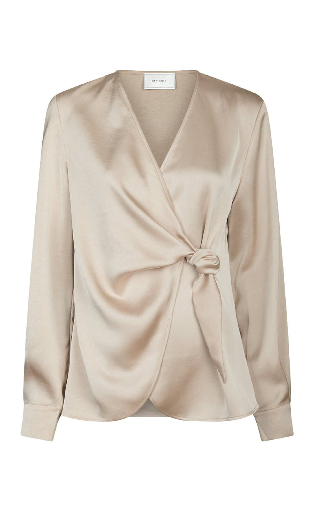 Neo Noir Bluse - Petris Heavy Sateen - Champagne