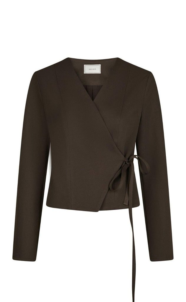 Neo Noir Bluse - Simmi - Dark Brown