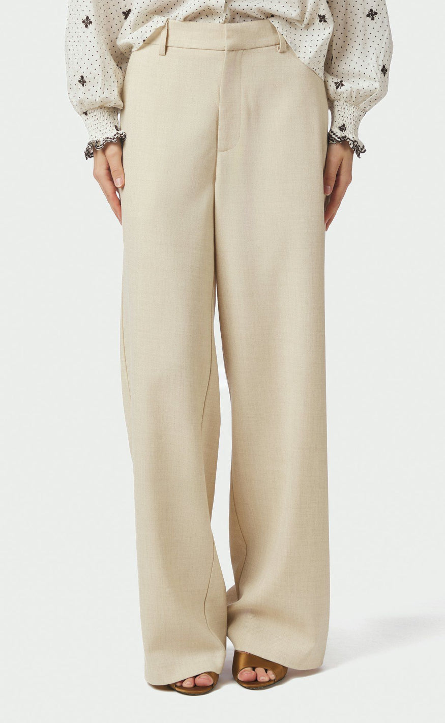 Neo Noir Bukser - Emmett - Beige Melange