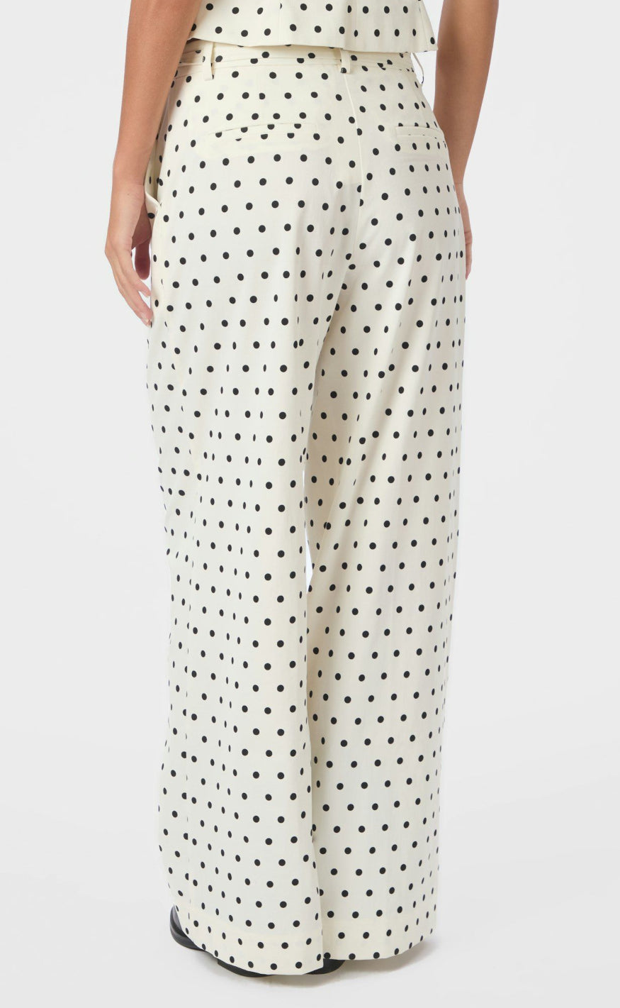 Neo Noir Bukser - Malba Dot - White