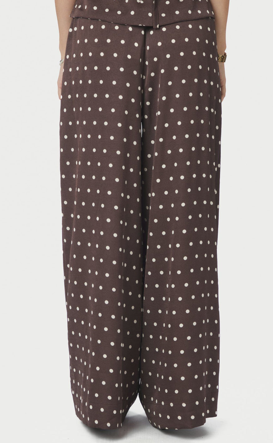 Neo Noir Bukser - Sebba Big Dot - Dark Brown