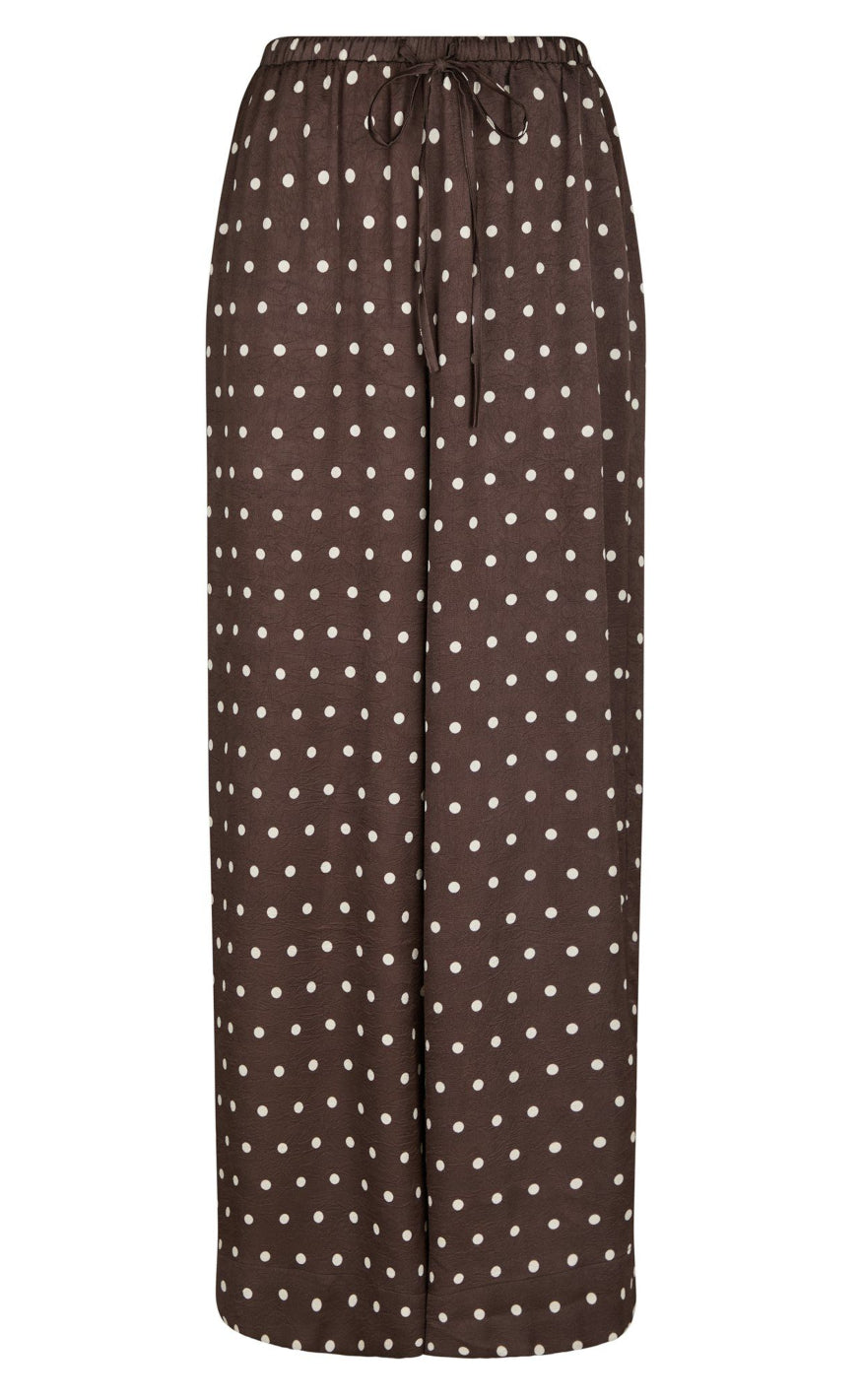 Neo Noir Bukser - Sebba Big Dot - Dark Brown