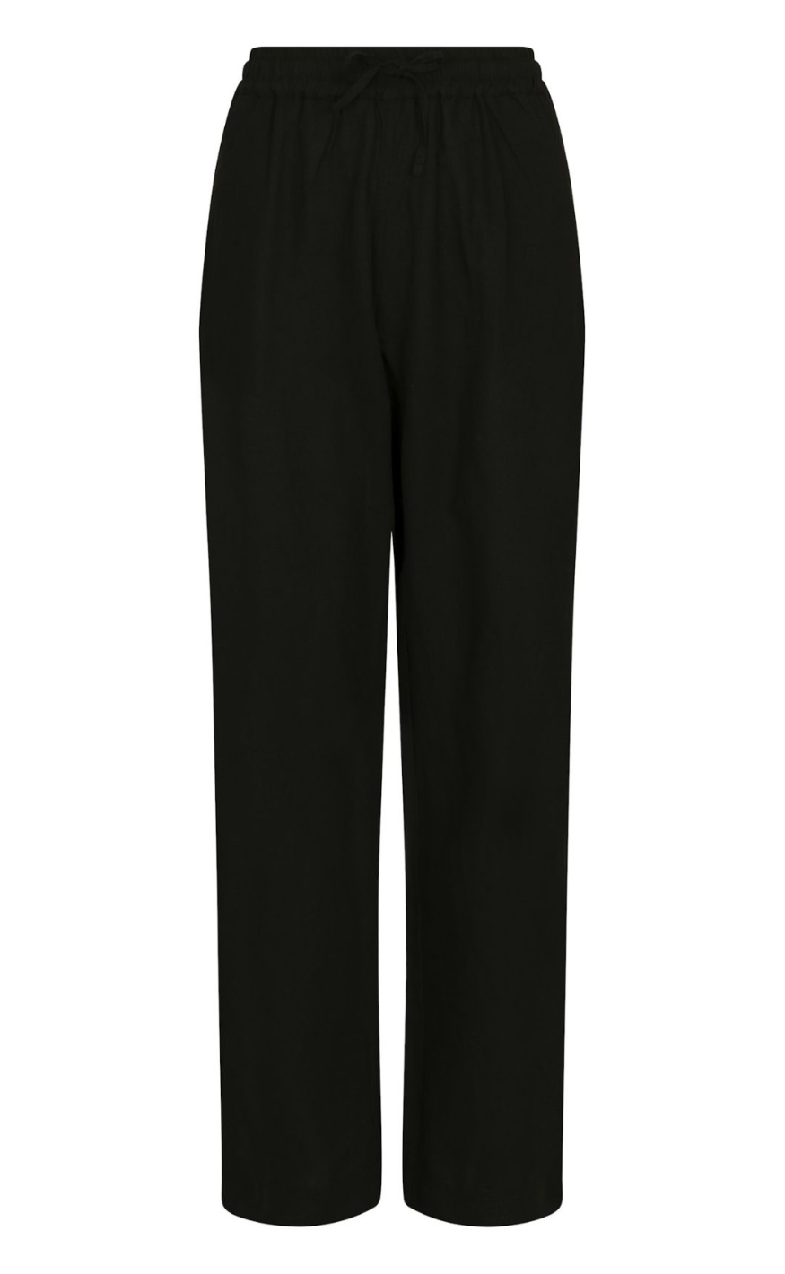 Neo Noir Bukser - Sonar Linen - Black