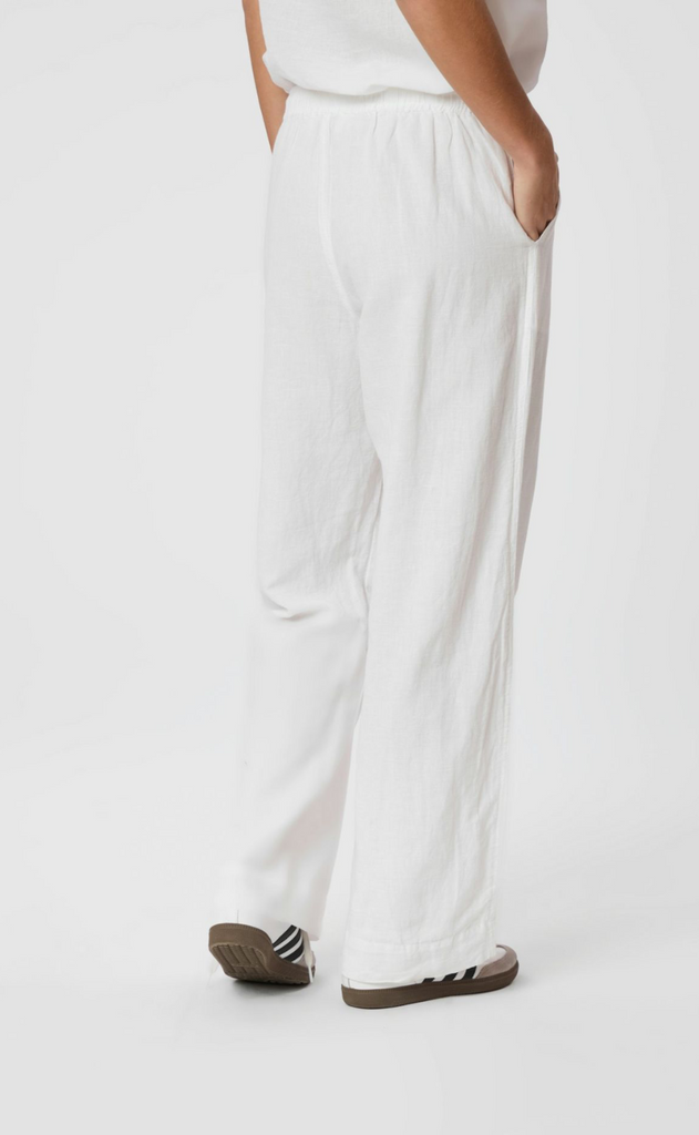 Neo Noir Bukser - Sonar Linen - White