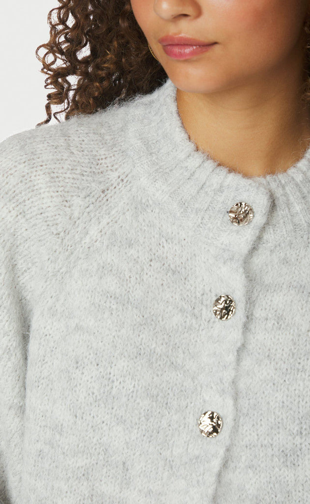 Neo Noir Cardigan - Benuta - Light Grey Melange