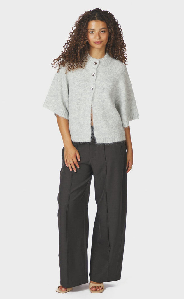 Neo Noir Cardigan - Benuta - Light Grey Melange