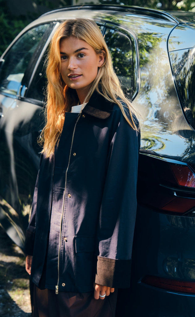 Neo Noir Jakke - Anastacia Cord - Navy