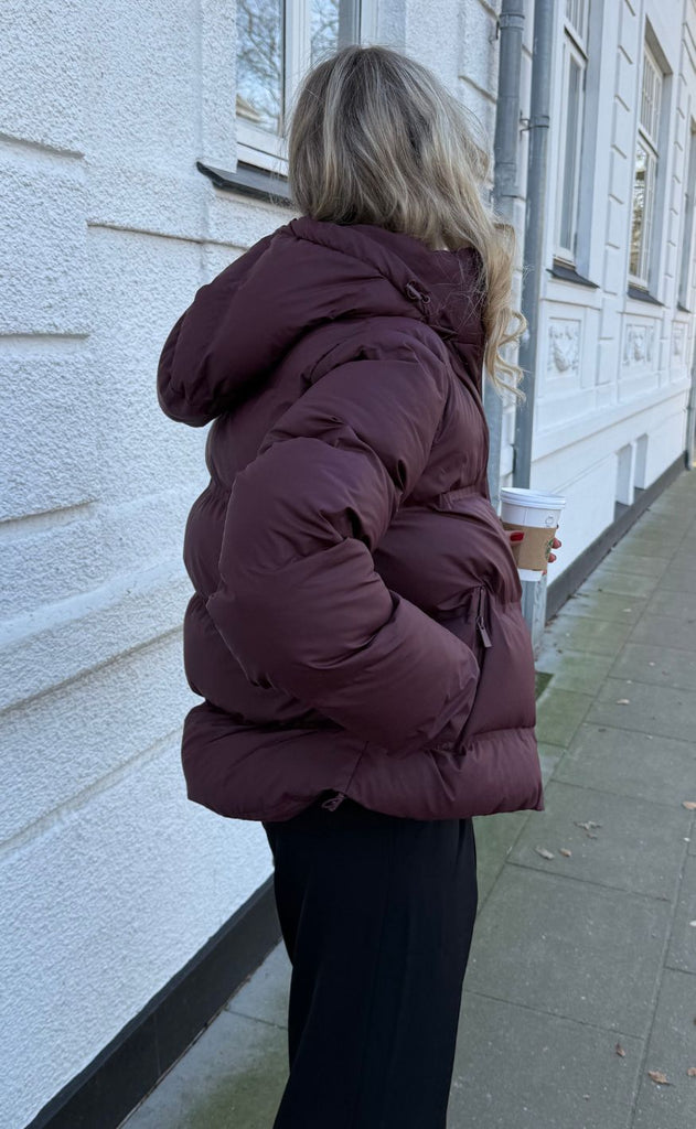 Neo Noir Jakke - Fox Puffer - Bordeaux