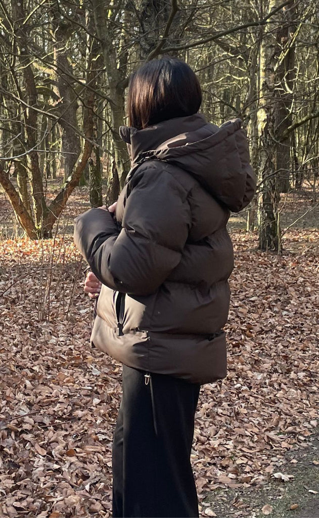 Neo Noir Jakke - Fox Puffer - Dark Brown