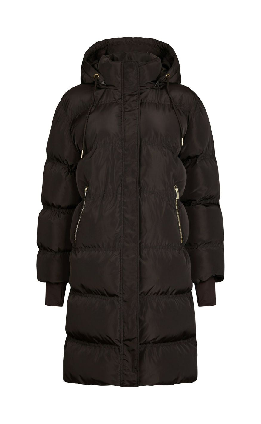 Neo Noir Jakke - Lucette Puffer - Dark Brown