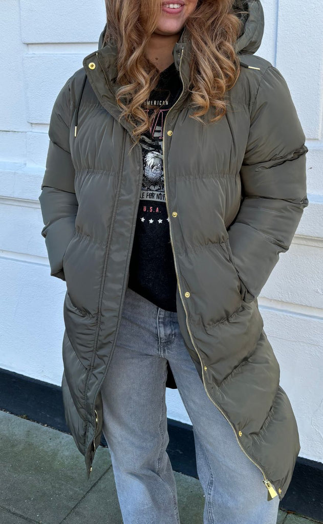 Neo Noir Jakke - Lucette Puffer - Olive