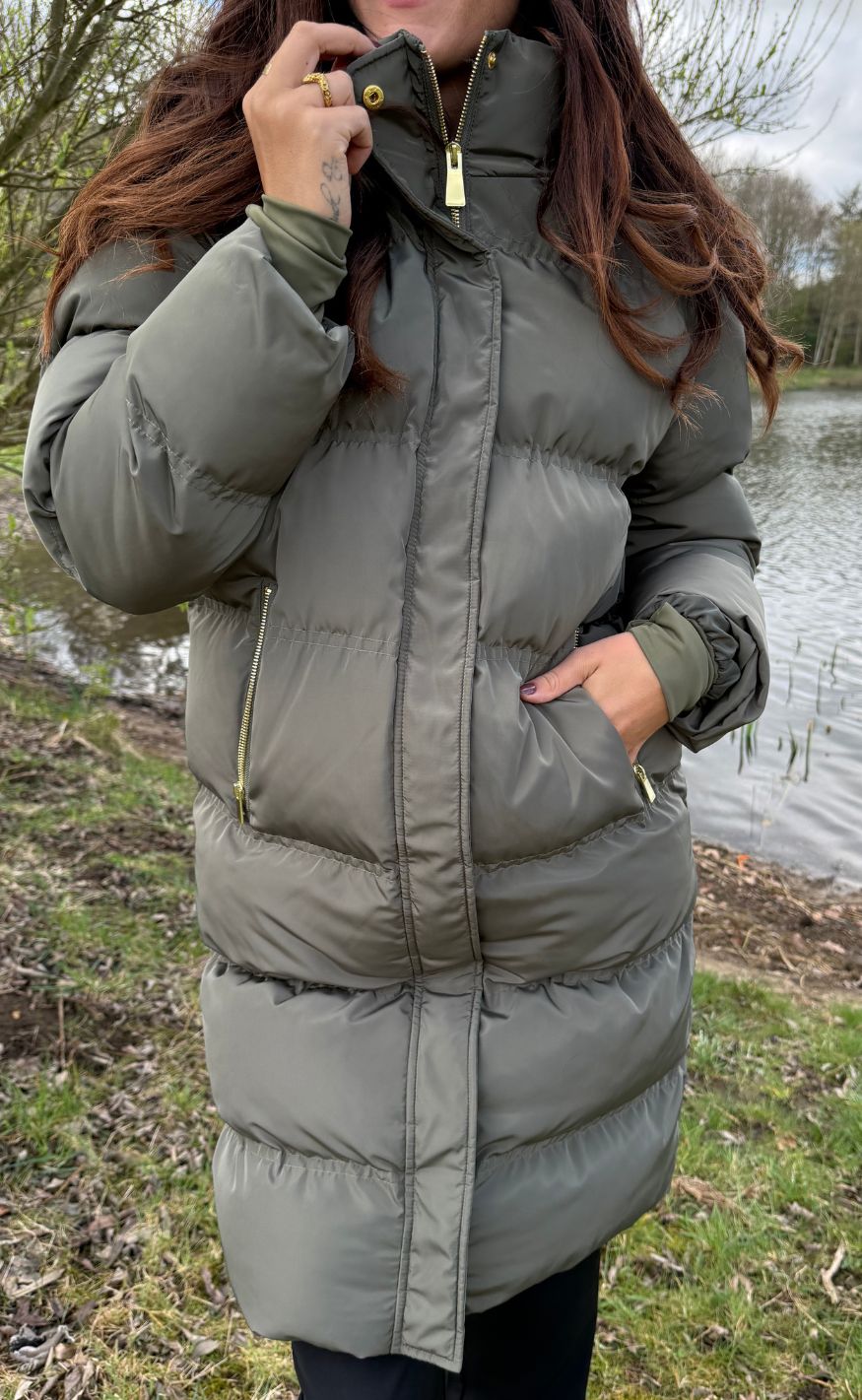 Neo Noir Jakke - Lucette Puffer - Olive