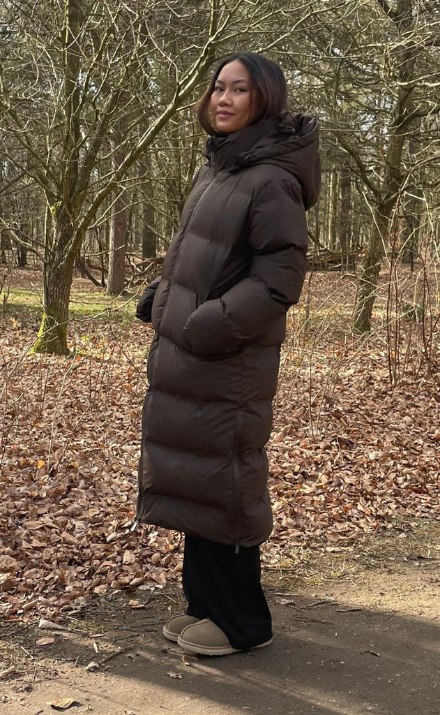 Neo Noir Jakke - Viviana Puffer - Dark Brown