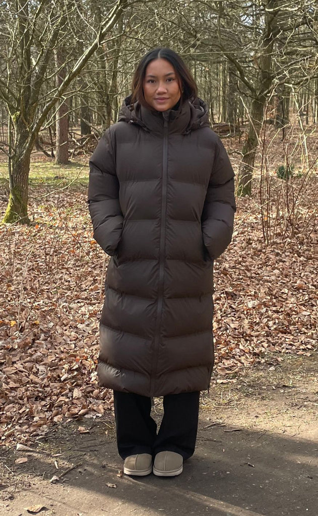 Neo Noir Jakke - Viviana Puffer - Dark Brown