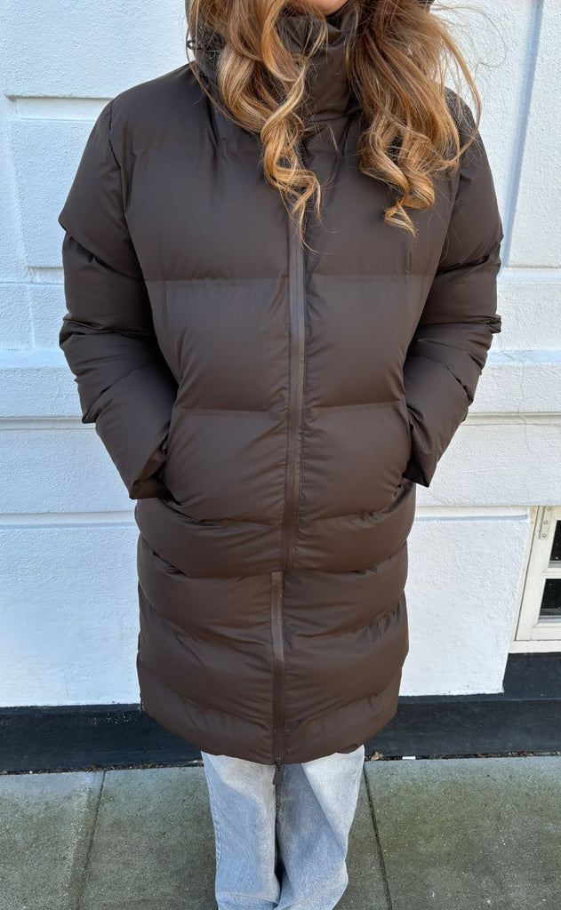 Neo Noir Jakke - Viviana Puffer - Dark Brown