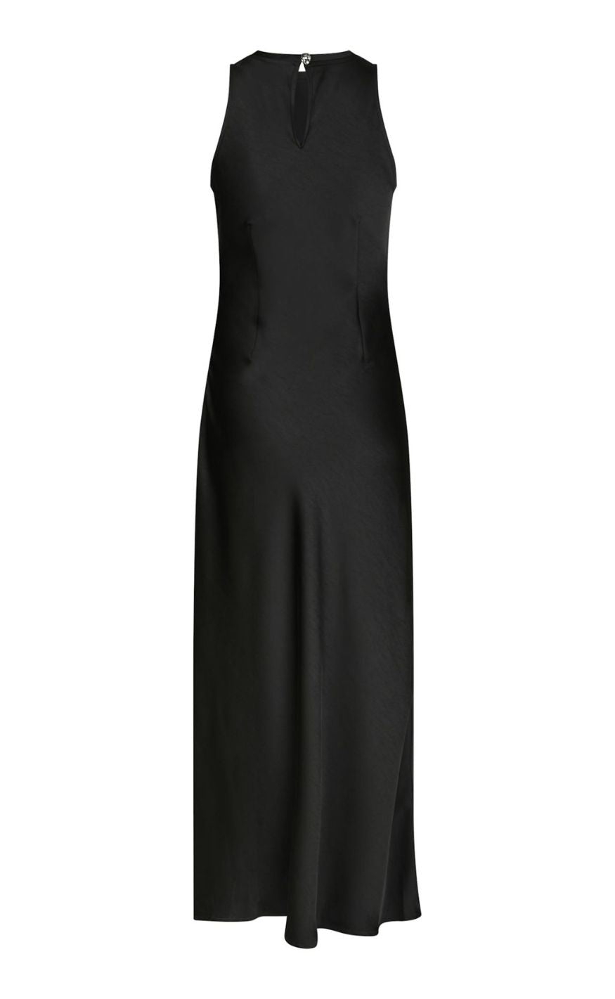 Neo Noir Kjole - Celinie Heavy Sateen - Black