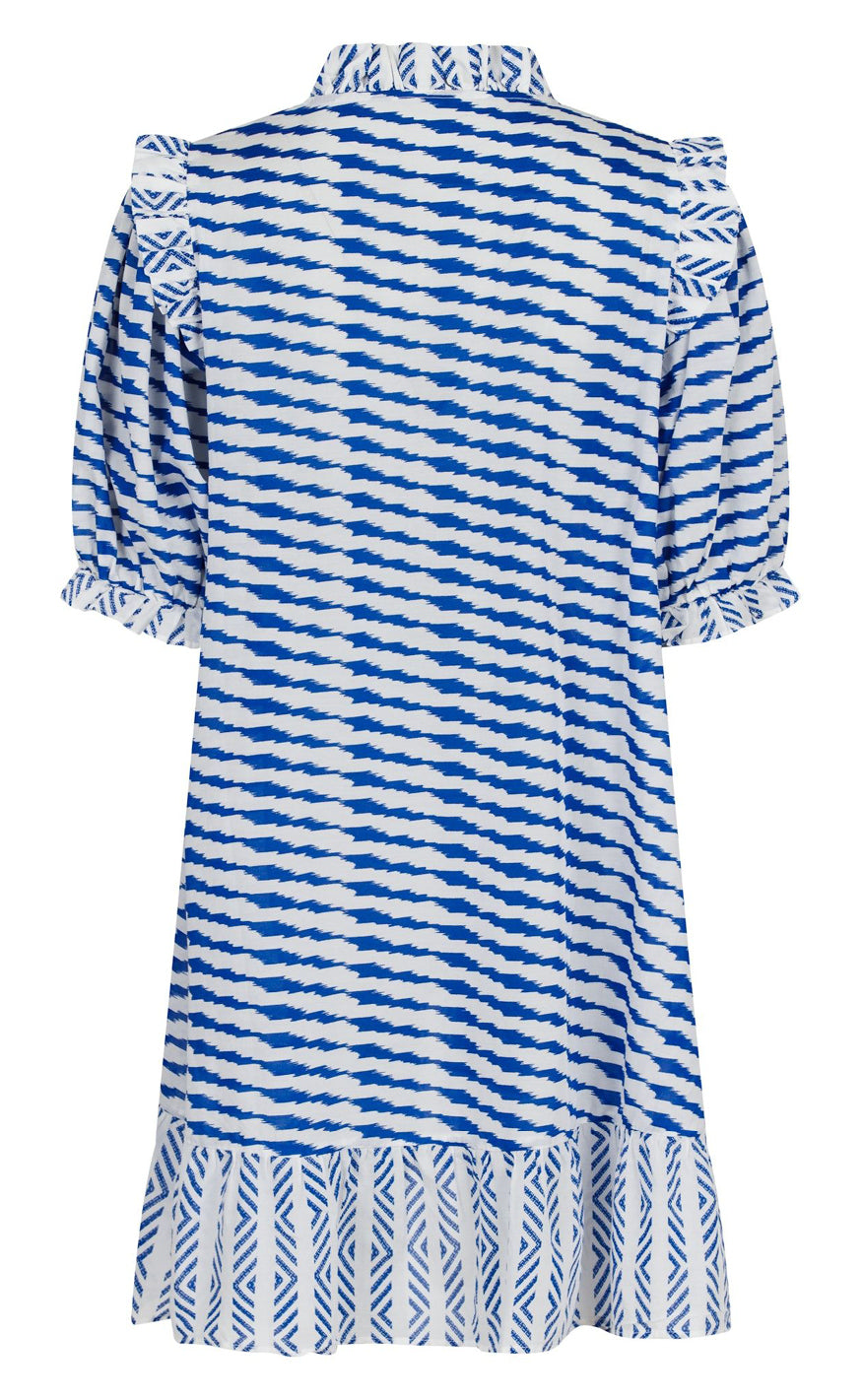 Neo Noir Kjole  - Hani Graphic - Blue