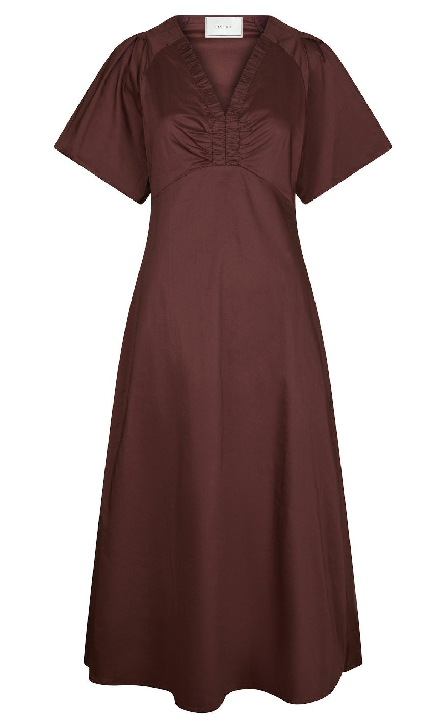 Neo Noir Kjole - Illana Poplin - Burgundy