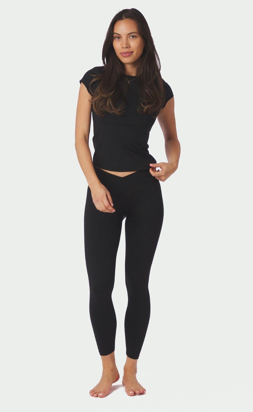Neo Noir Leggings - Sabina Wrap - Black