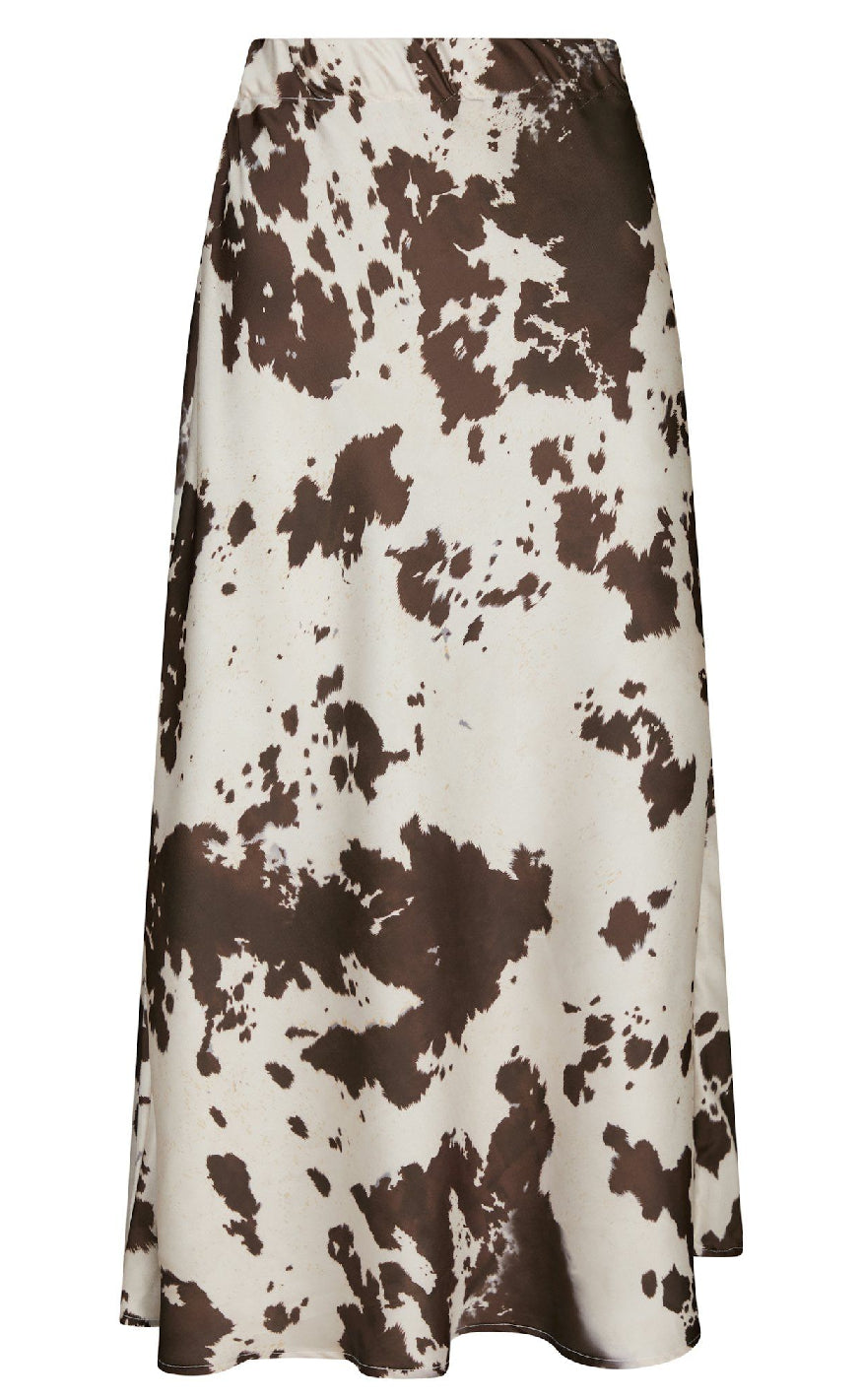 Neo Noir Skjørt - Viso Cow Print - Brown