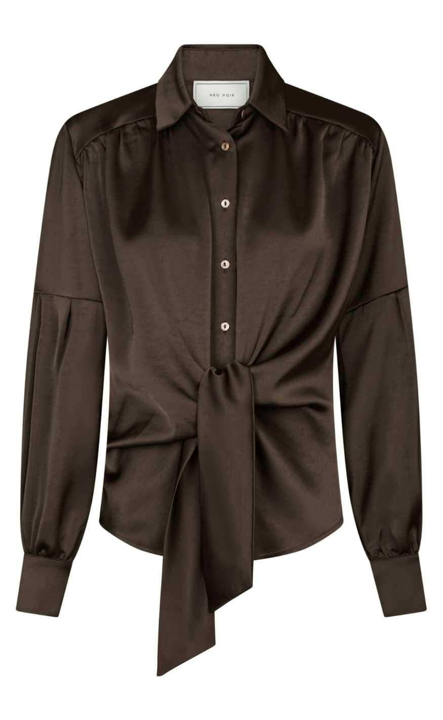 Neo Noir Skjorte - Naja - Dark Brown