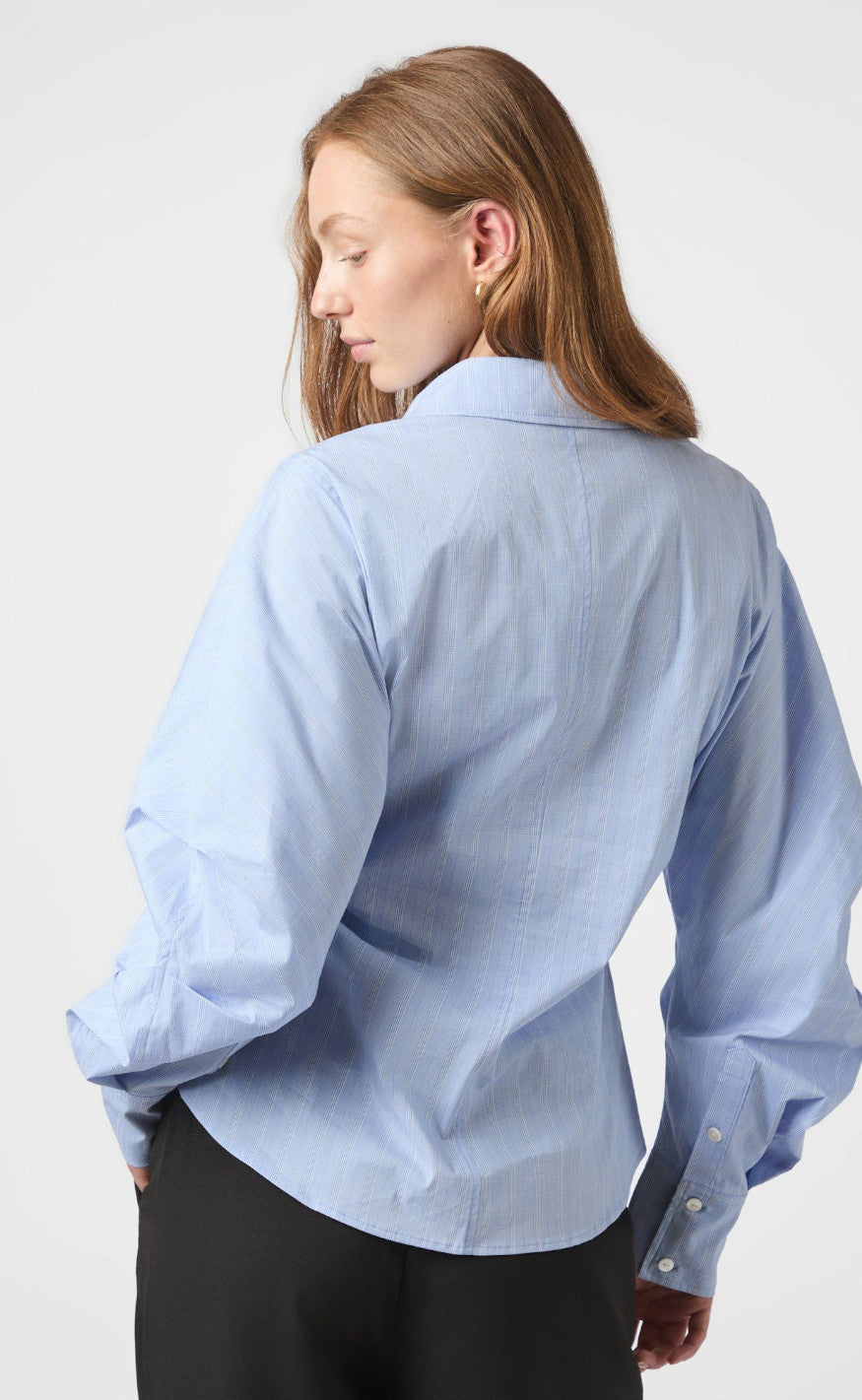 Neo Noir Skjorte - Neolla Flannel - Light Blue