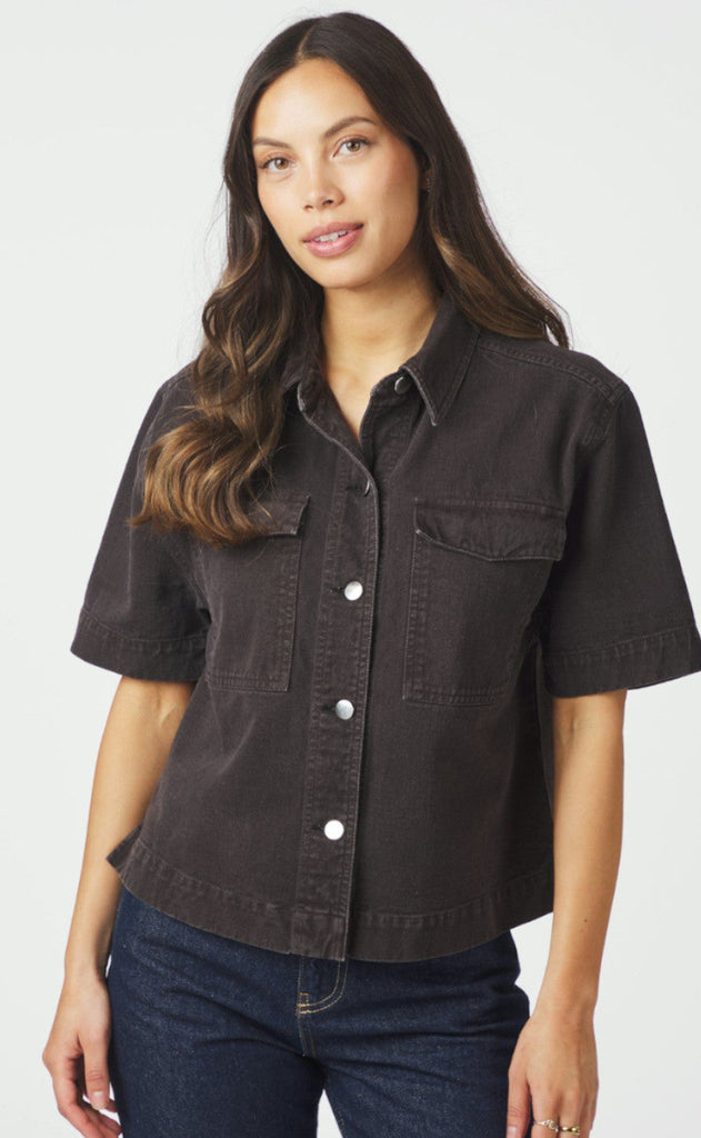 Neo Noir Skjorte - Tiki - Dark Brown