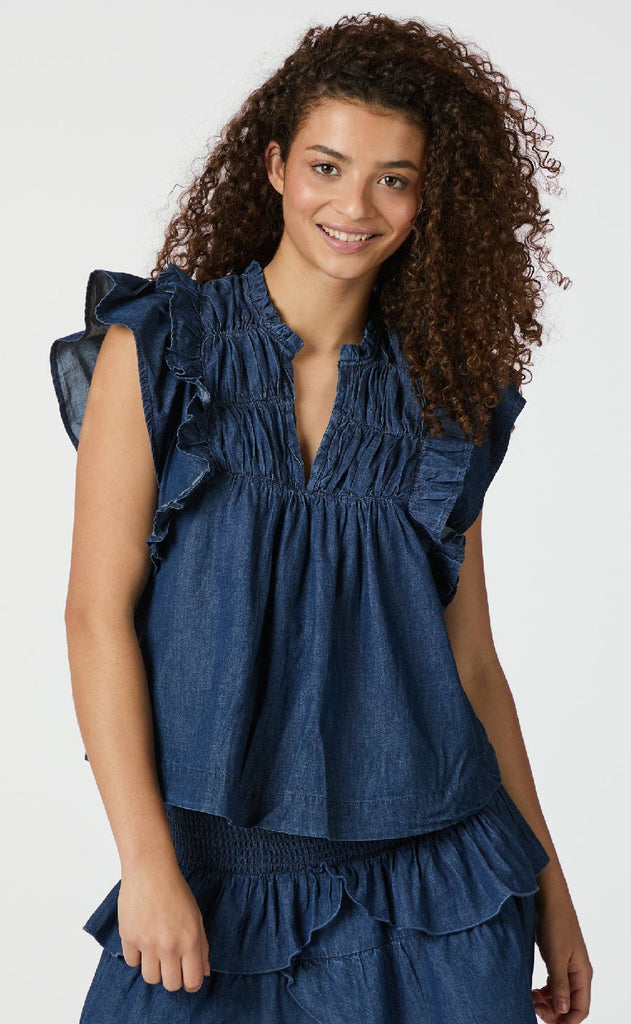Neo Noir Topp - Jayla Denim - Blue