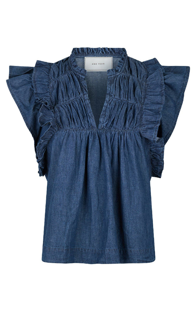 Neo Noir Topp - Jayla Denim - Blue