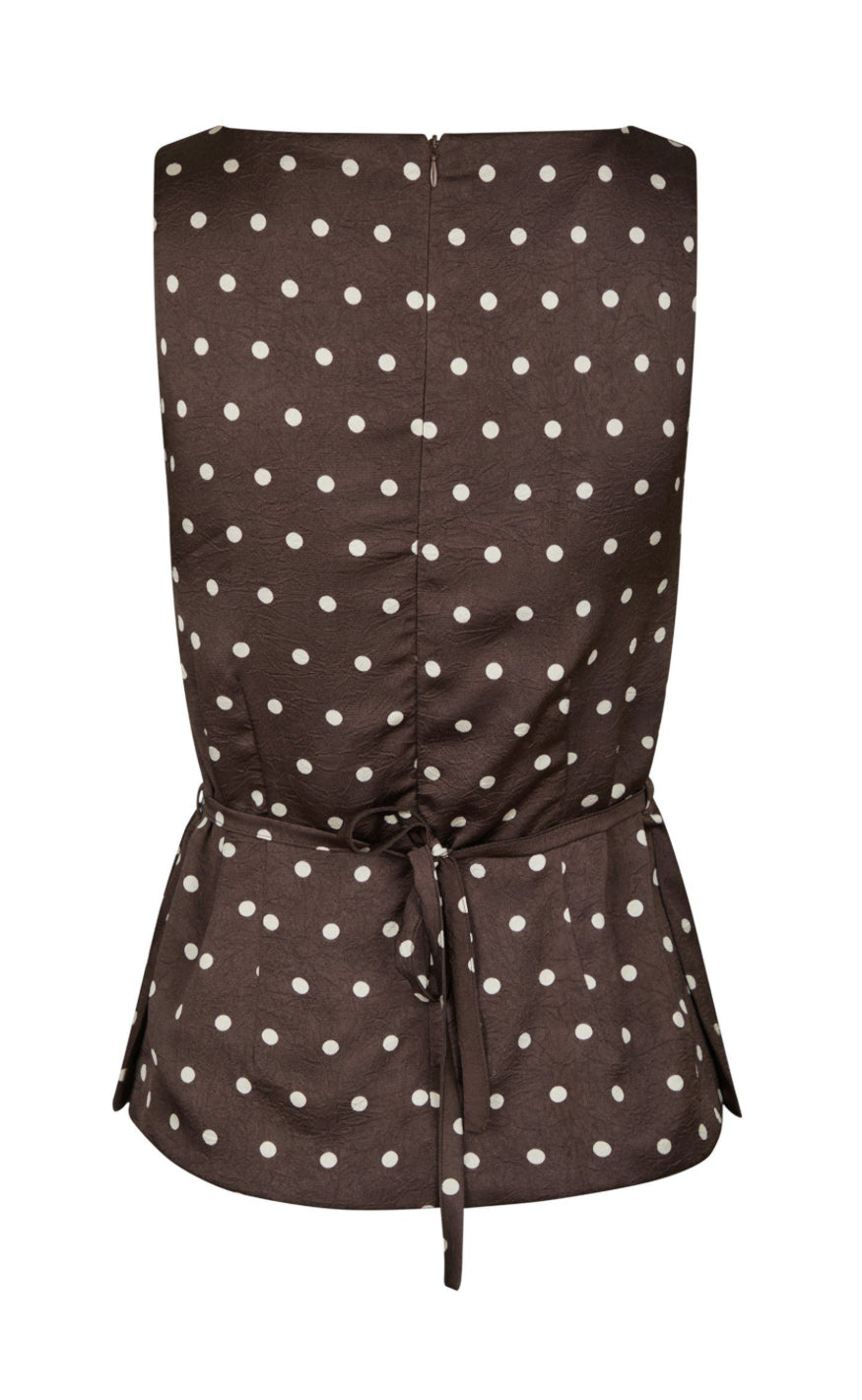Neo Noir Topp - Nassa Big Dot - Dark Brown