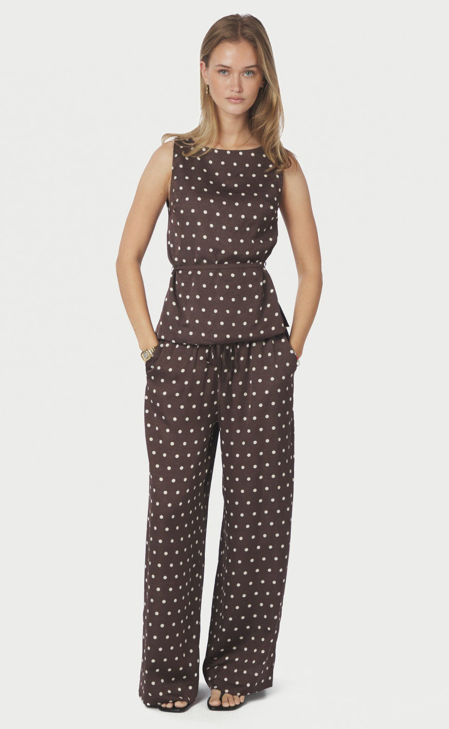 Neo Noir Topp - Nassa Big Dot - Dark Brown