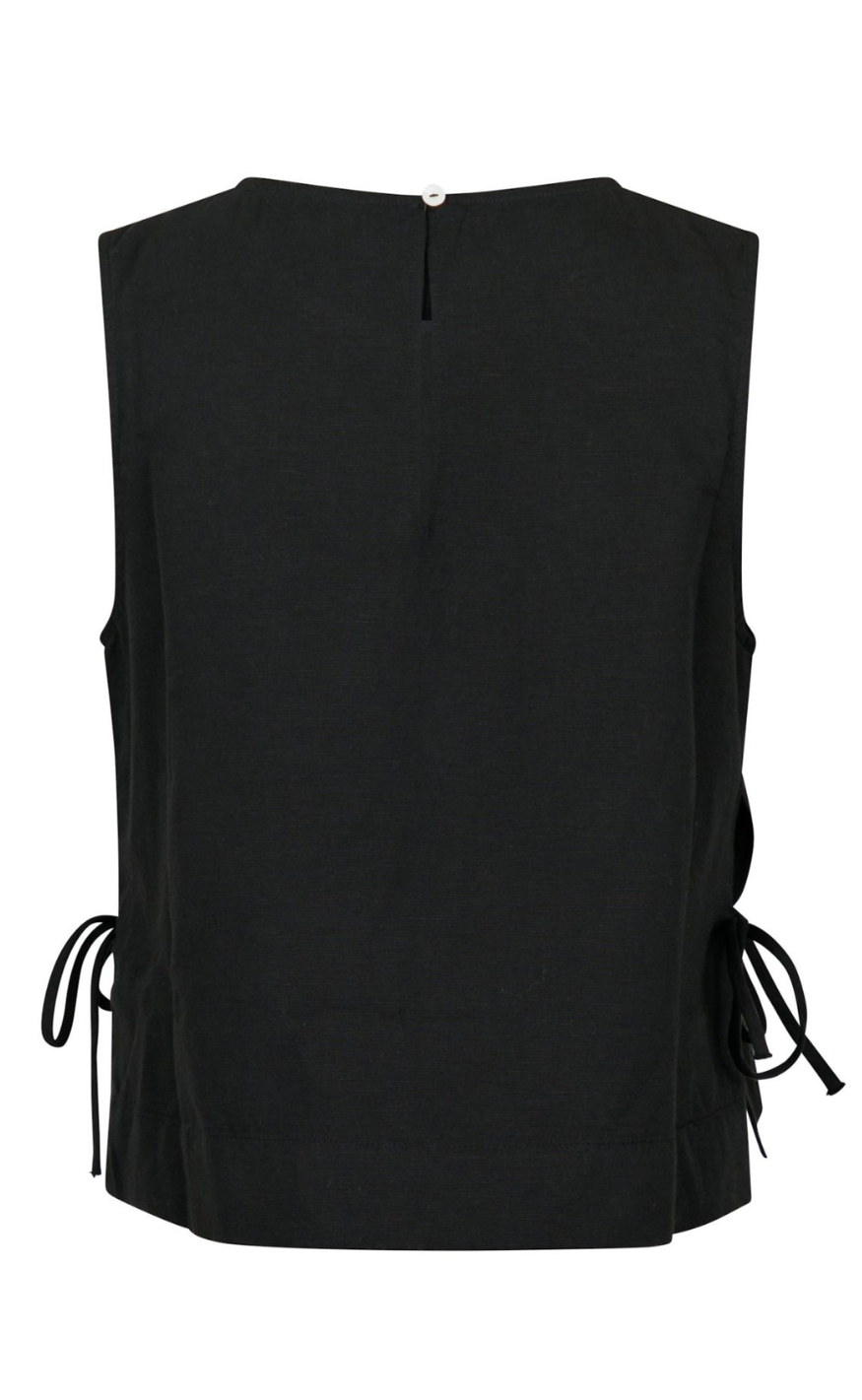 Neo Noir Topp - Svetlana Linen - Black