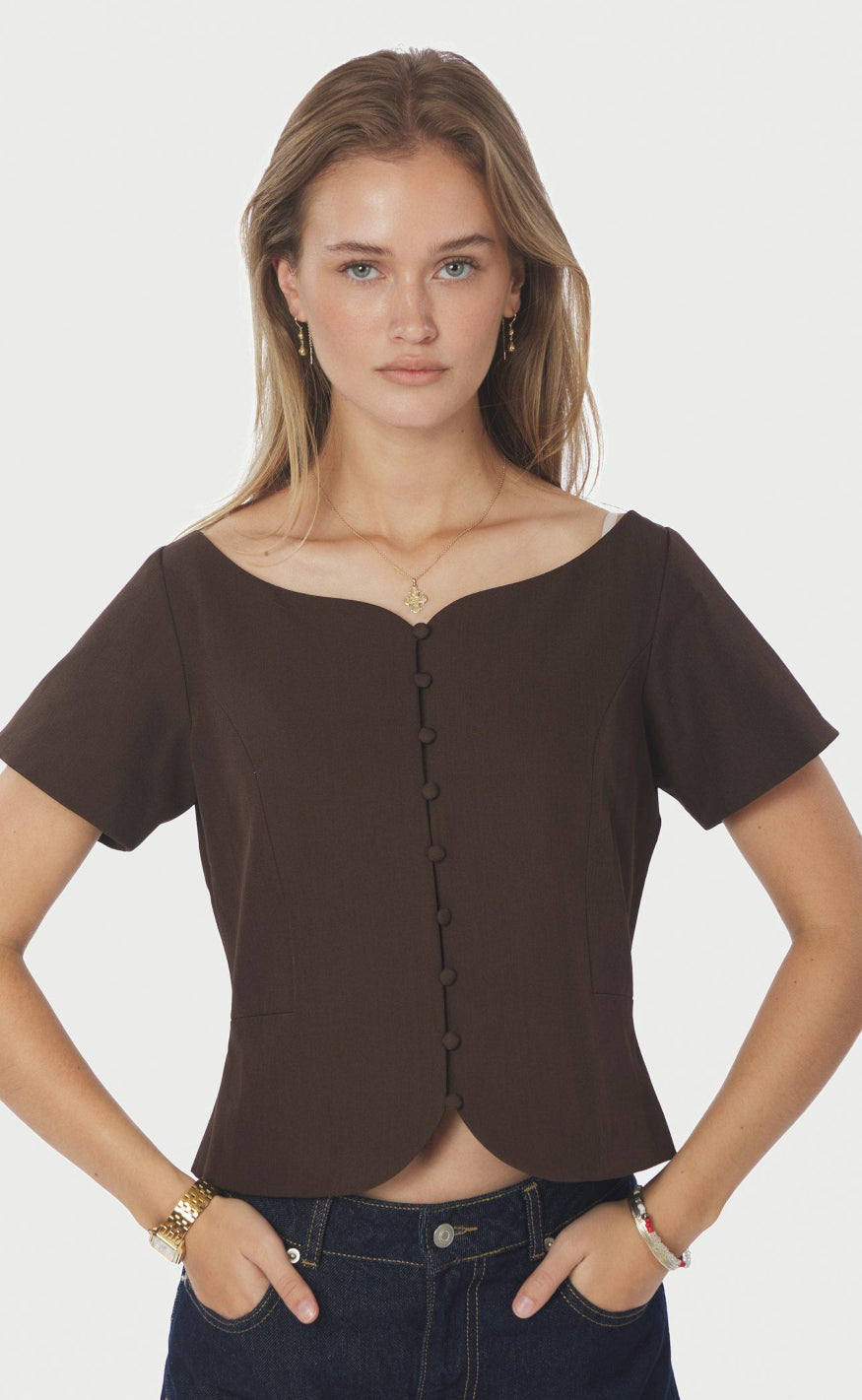 Neo Noir Topp - Tango - Dark Brown
