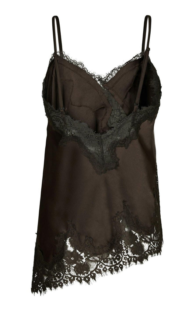 Neo Noir Topp - Viole Lace - Dark Brown