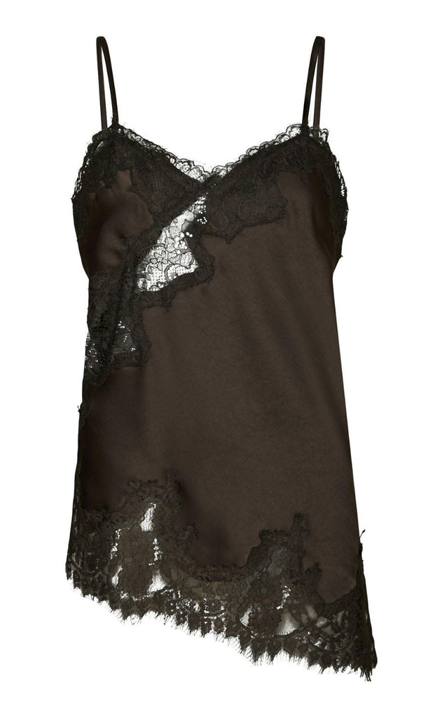 Neo Noir Topp - Viole Lace - Dark Brown