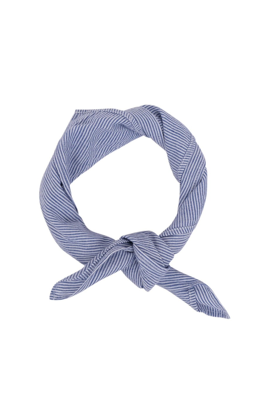 Neo Noir Skjerf - Goldie Mini Stripe - Blue