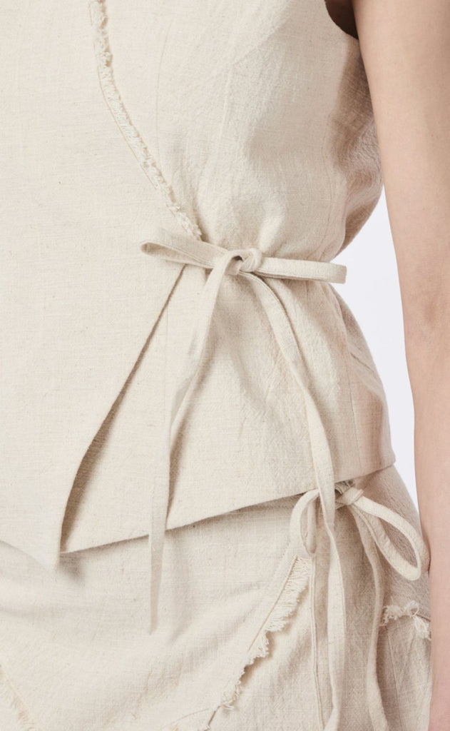 Neo Noir Vest - Filora Ramie - Natural