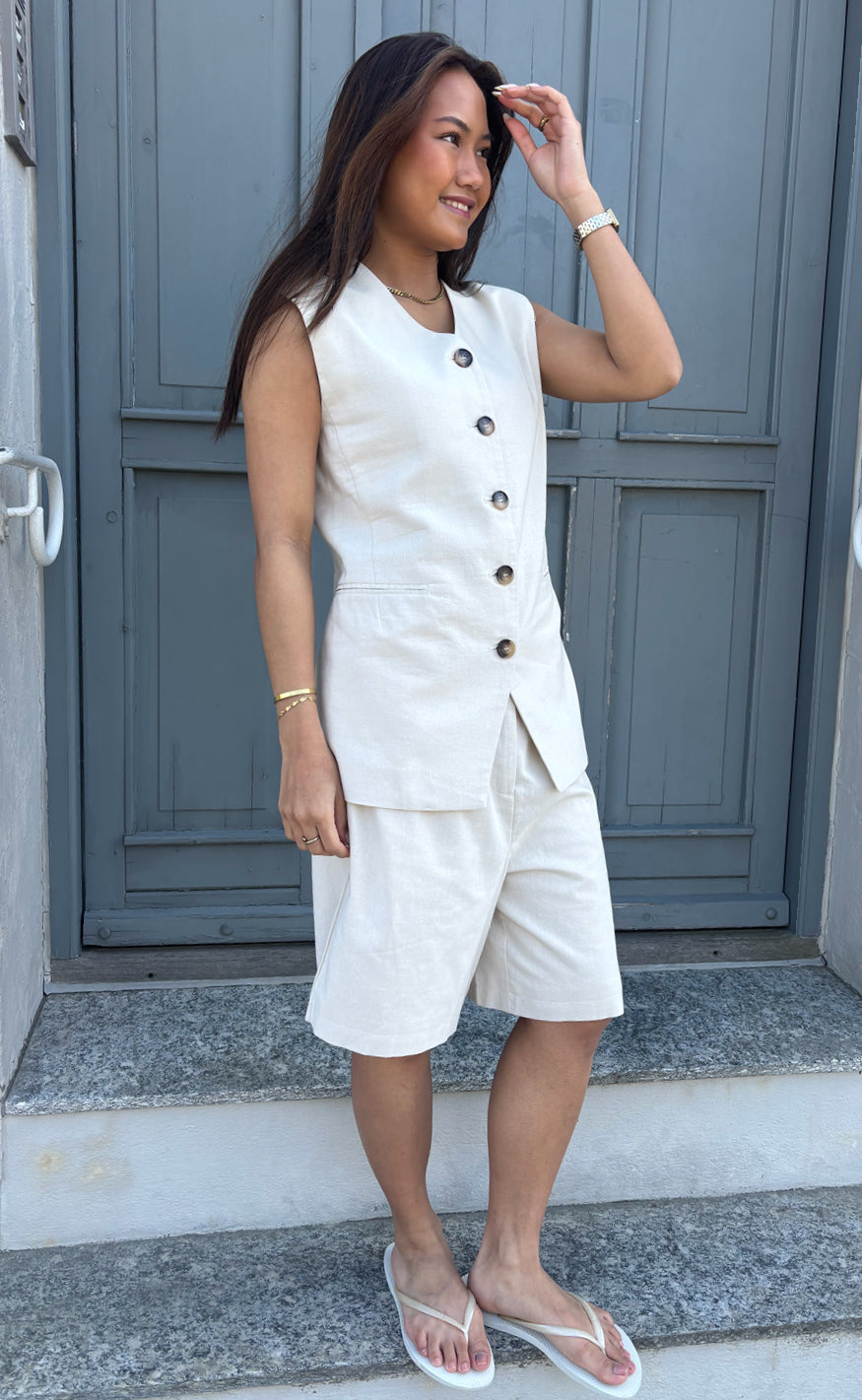 Say INA Copenhagen Shorts - Nivi - Sand